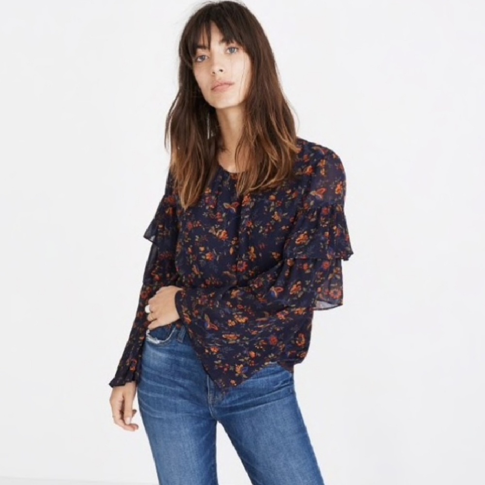 Madewell - Ruffle Sleeve Blouse